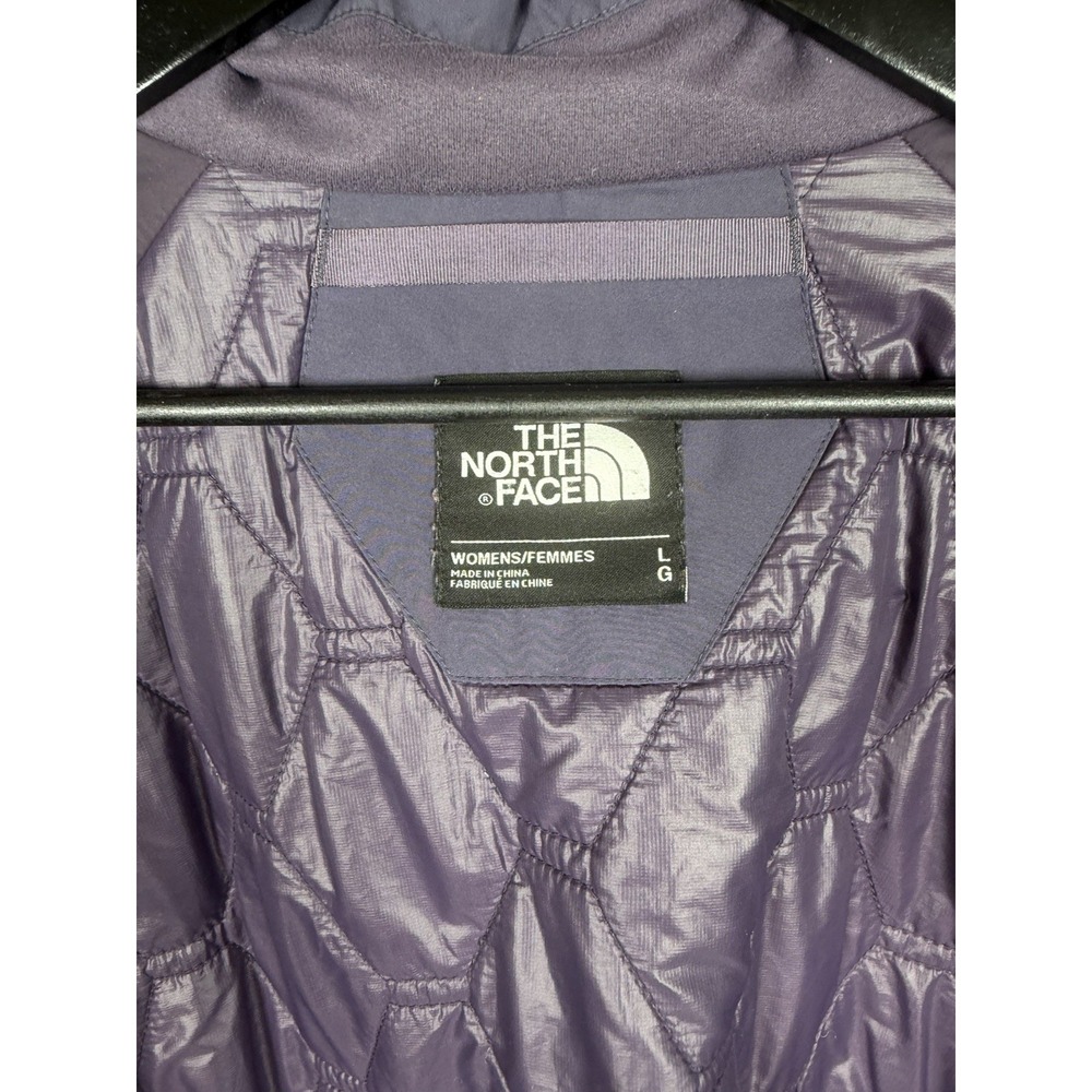 The North Face Women's L Purple Hooded Ski Jacket Gore-Tex Insulated Primaloft - Picture 2 of 15